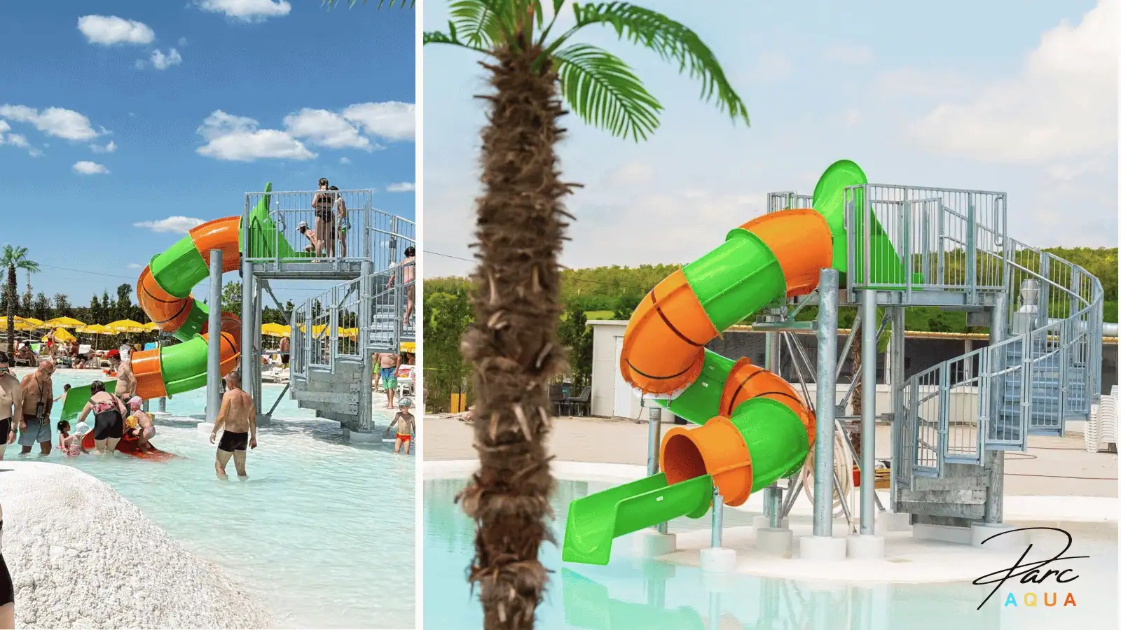Mini tube water slide application image