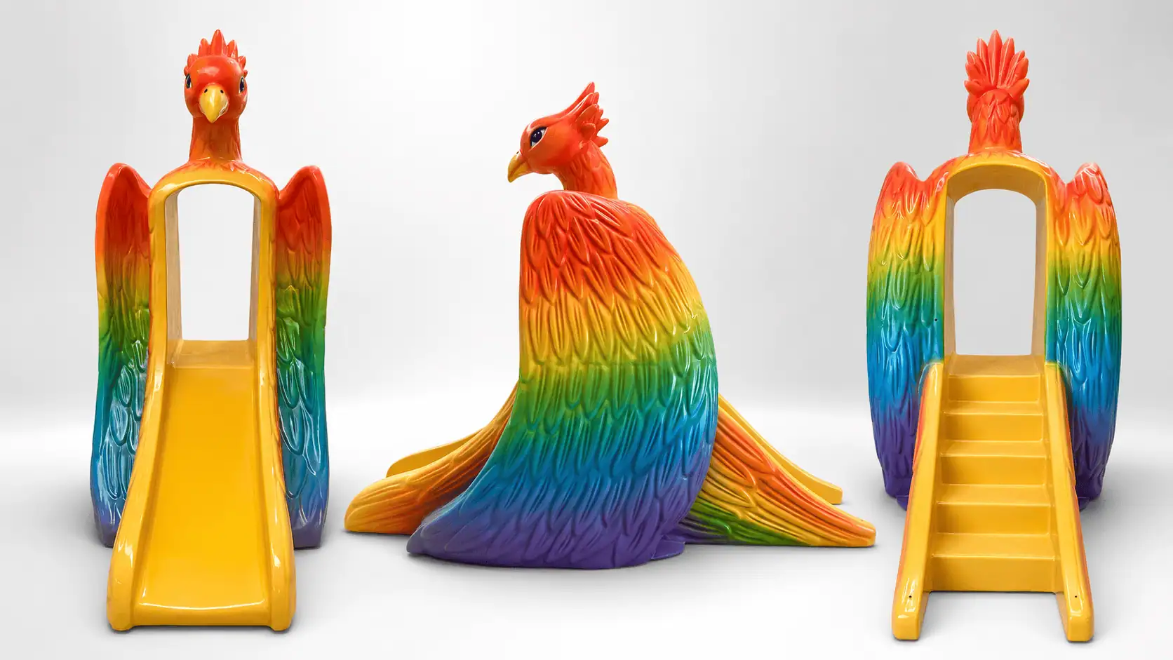 Phoenix themed kids water slide application image